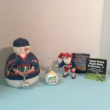 Golf Santa Ornaments & Collectibles