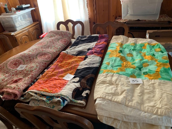 3 Vintage Quilts