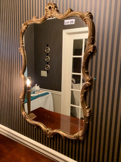 Gold Trim Mirror