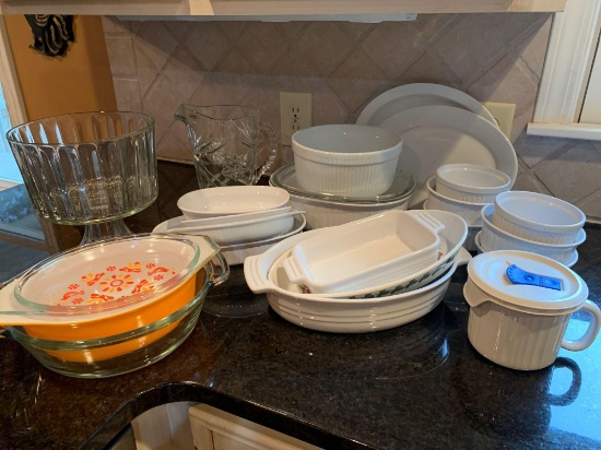 Assortment of dishware