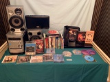 Stereo and DVD's and CD's
