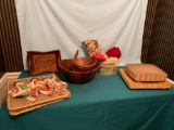 Wooden dishes & Misc