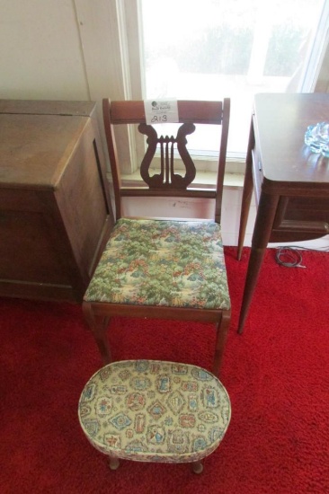 Antique Chair and Cabinet