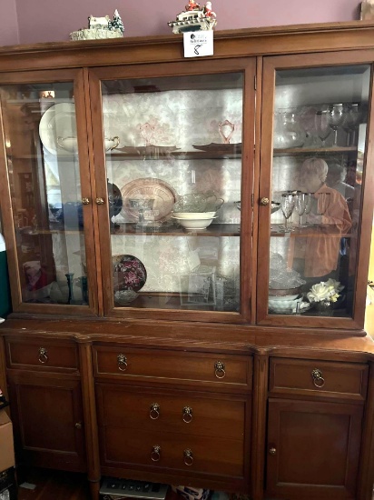 Large China Cabinet Contents do not convey Will Not Ship