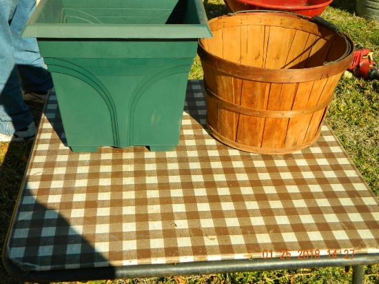 planter and basket