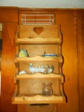 wooden shelf