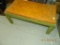 WOODEN BENCH WITH CUSHION