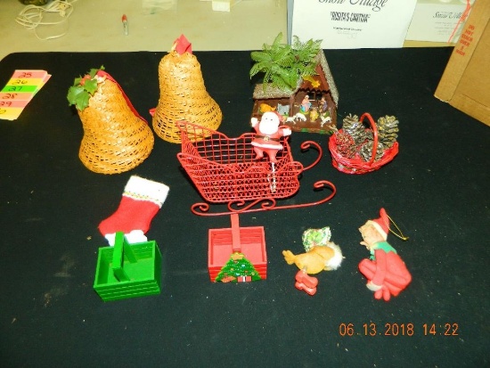 Box lot of Christmas Items