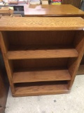 Oak Wooden 3 Shelve bookcase