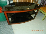 TV CABINET WITH GLASS TOP