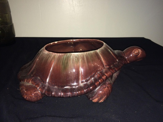 Ceramic turtle flower pot