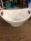 White serving bowl with handles