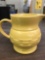 Yellow Longaberger pottery pitcher