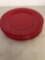 Six Sakura evolution red plastic plates