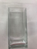 Glass rectangle vase