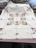 Hand made table top linen with 4 napkins