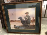 Beautiful framed Matted Hunting Print