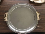 Kromex silver plated serving tray