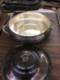 Silver-plated Newport by Gorham serving dish