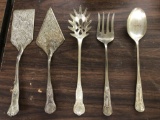 5 piece serving utensils