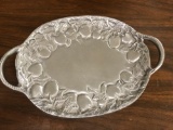 Apple pewter serving tray