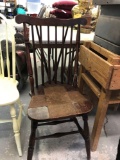Wooden and Cane bottom chair
