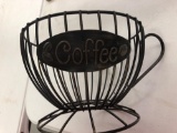 Metal coffee basket