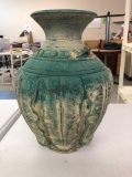 Painted terra-cotta urn
