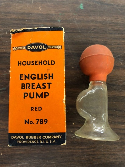 Davol English breastfeeding pump