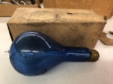 Old blue bulb