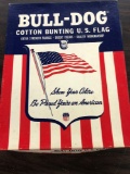 Bulldog cotton bunting u.s flag