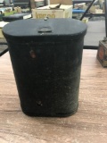 Vintage Dry Cell batteries with metal box/lid