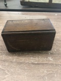 Vintage Expandable Wooden Box with Numbered Metal Tools