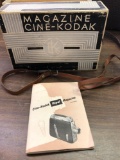 Vintage Magazine Cine Kodak Box, strap, & instruction book