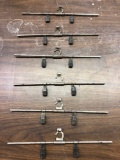 6 vintage picture drying hooks