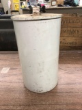 Vintage Ceramic Battery Cannister