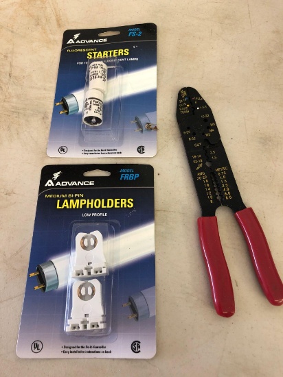 WIRE CUTTERS, LAMPHOLDERS, & STARTERS