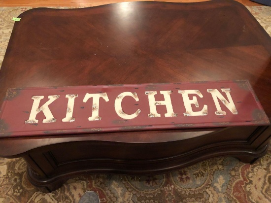 Metal "kitchen" sign