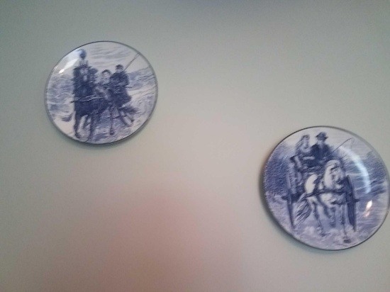 Horse plates (blue)