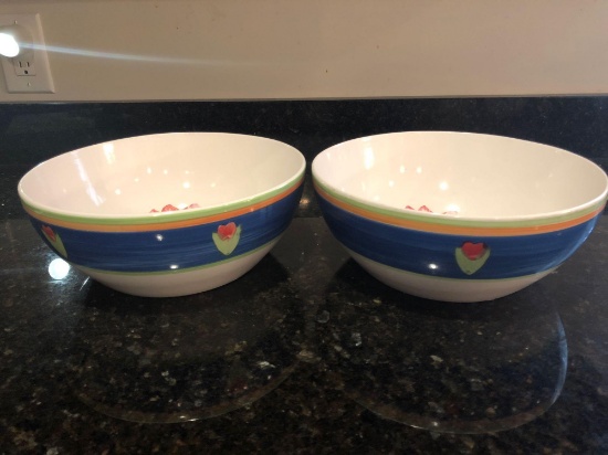 2- floral bowls