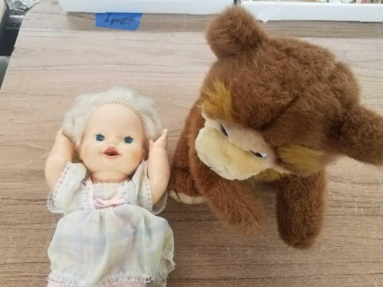 Doll and bear