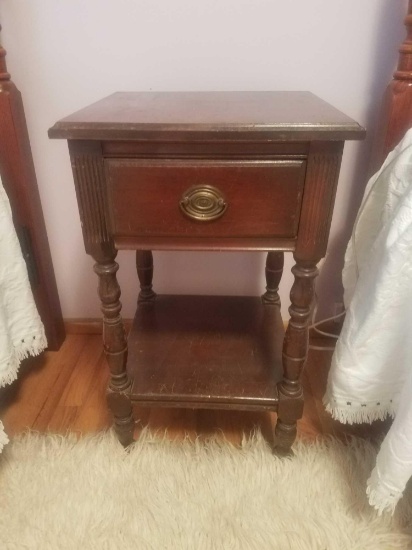 Solid wood night stand with drawers