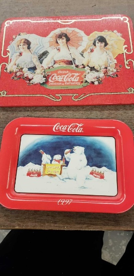 Coca-cola small tin tray / tin picture