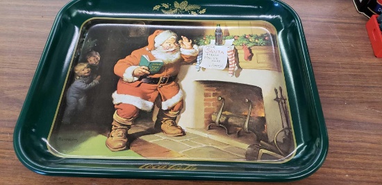 1989 Coca-cola tray "Dear Santa"