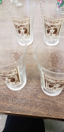 Set of 4 Coca-cola glasses