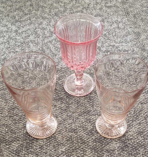 Pink glasses lot