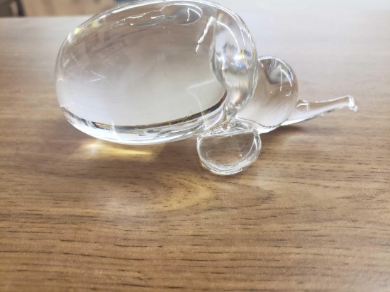 Glass Elephant paper weight