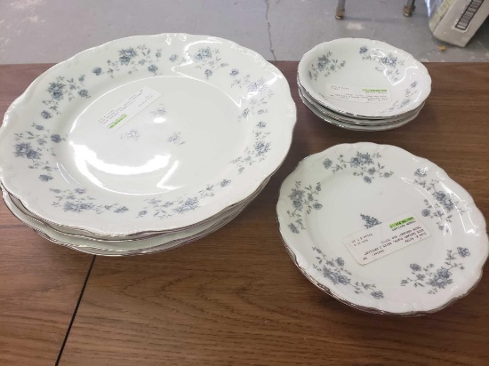 Blue Garland plates/bowls