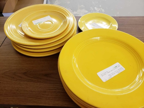 Fiesta plates/saucers ( yellow)