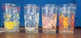 Set of 4 vintage drinking glasses (Archie)